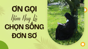 ƠN GỌI HÔM NAY LÀ CHỌN SỐNG ĐƠN SƠ